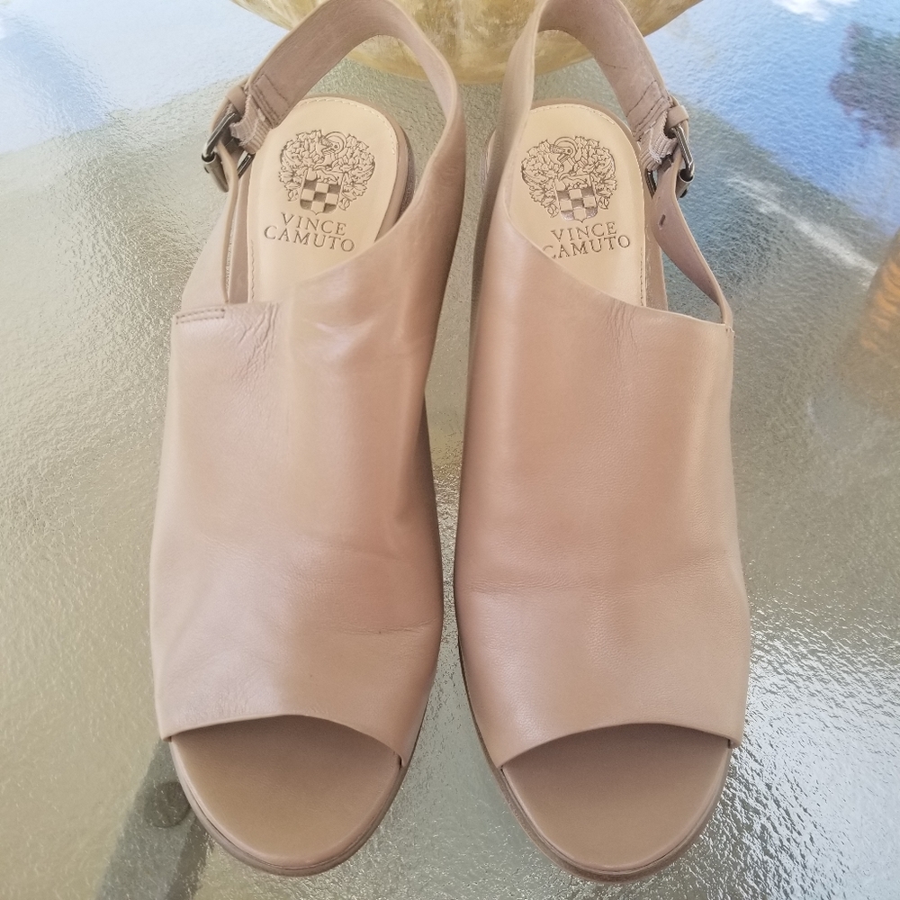 Vince Camuto Devona Leather Slingback Shoes sz 11W
